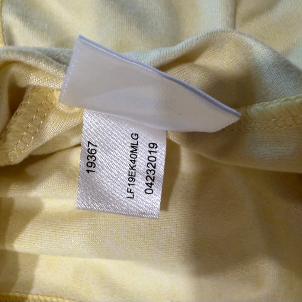 Peter Millar Women's Light Yellow Long Sleeve Quarter Zip Performance Pullover - Picture 5 of 6